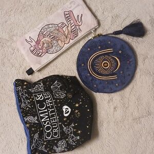 Cruelty-Free Makeup Bags. Set of 3